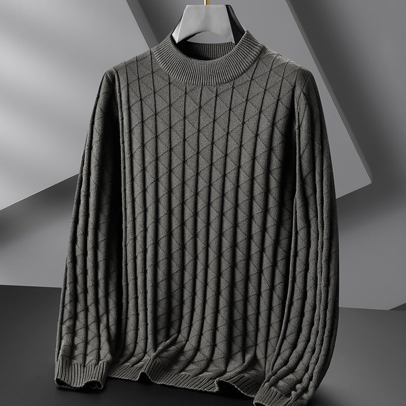 Knitted Sweater Loose Round Neck 