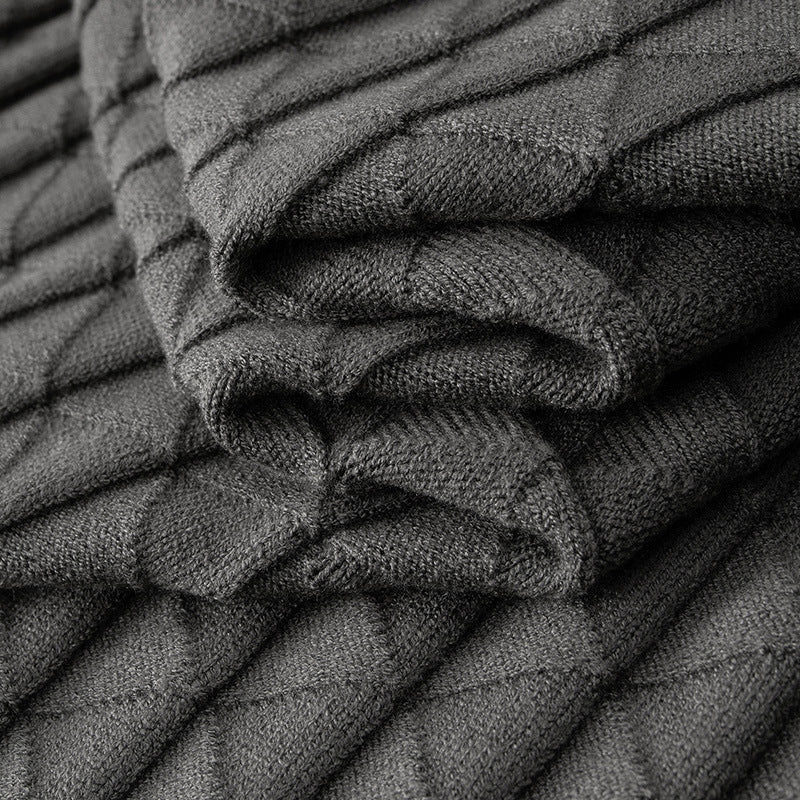 Knitted Sweater Loose Round Neck 