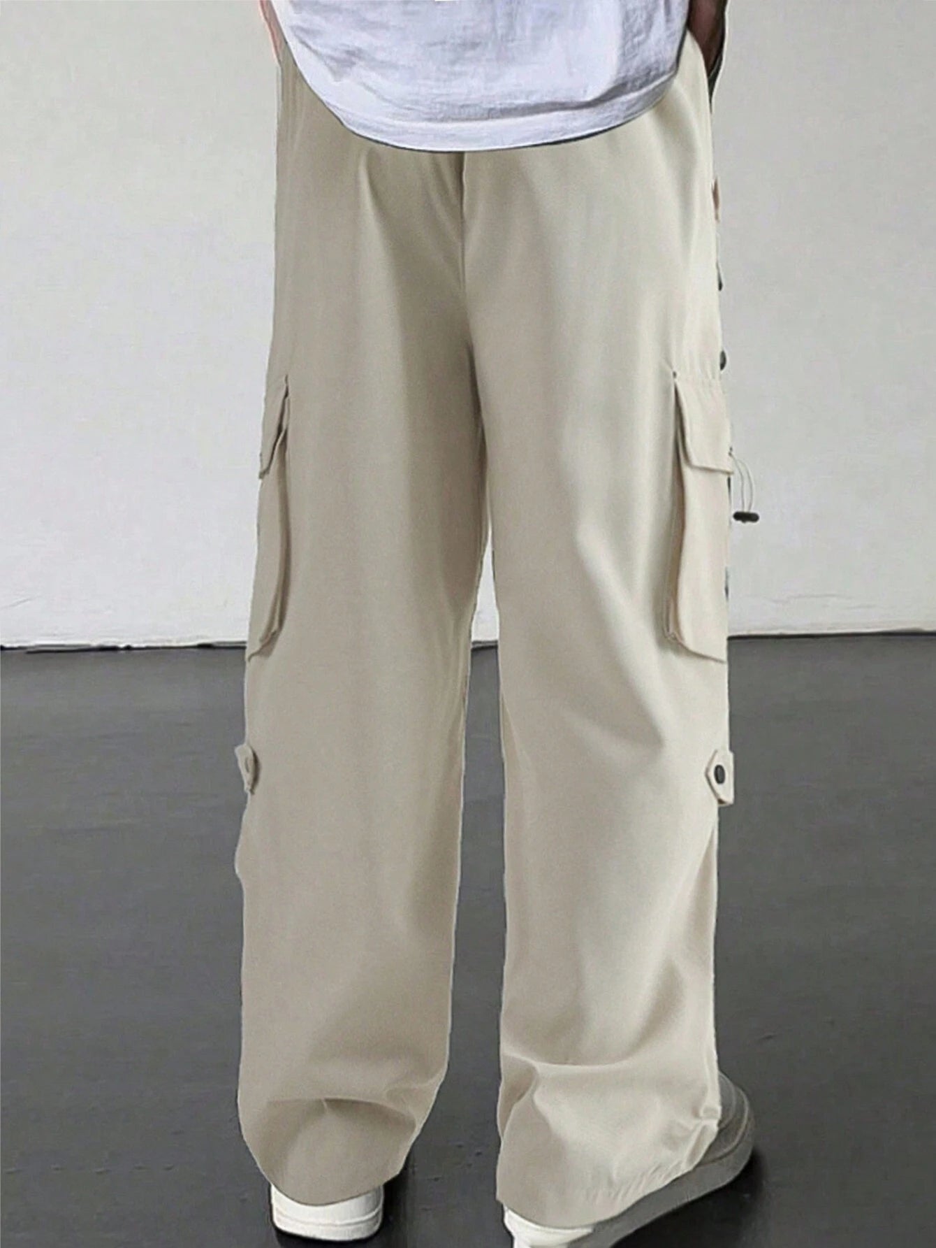 Flap Pocket Baggy Cargo Pants 