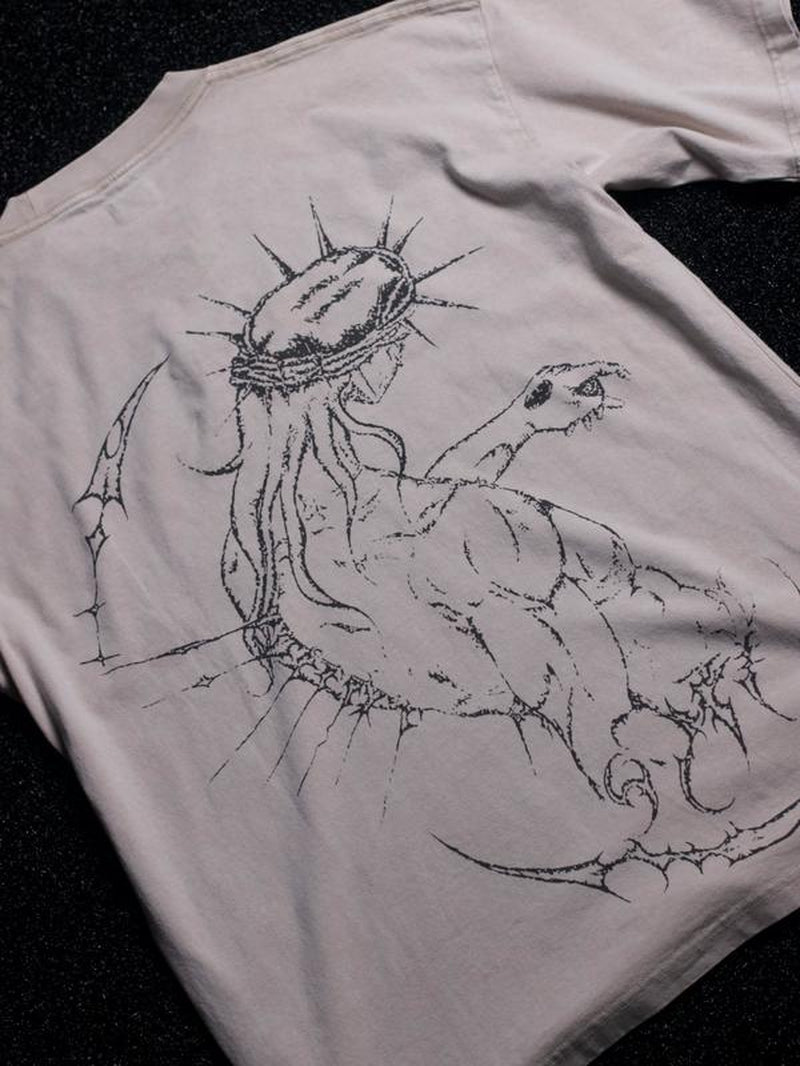 Embroidered Cross, Shortsleeve T-Shirt