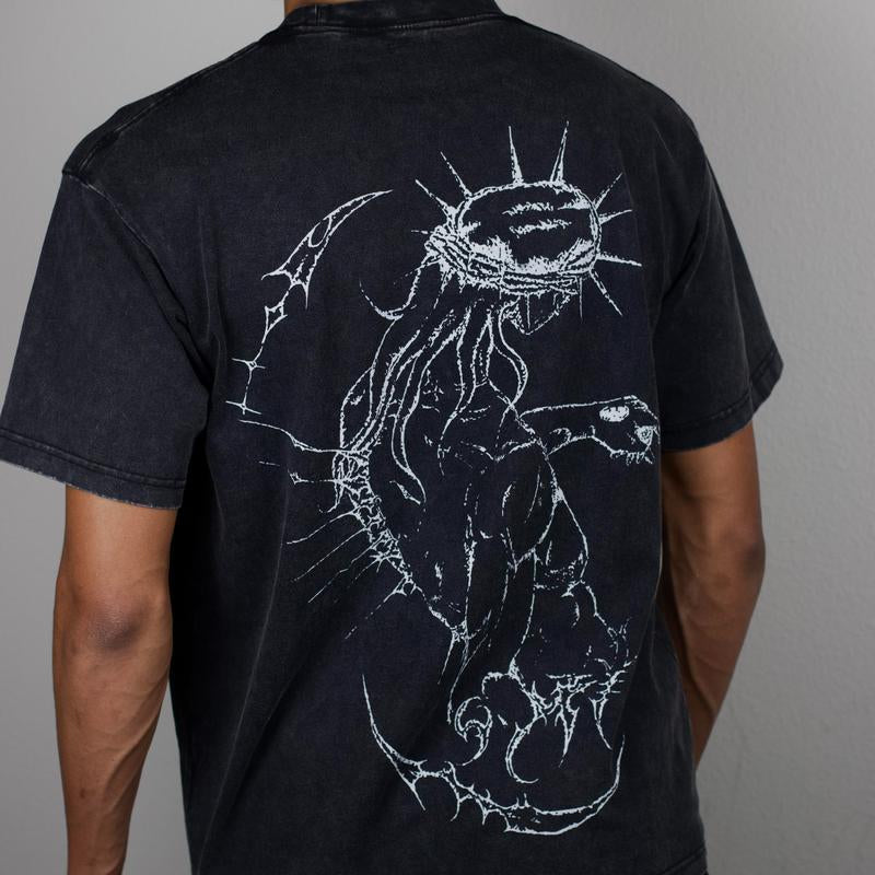 Embroidered Cross, Shortsleeve T-Shirt
